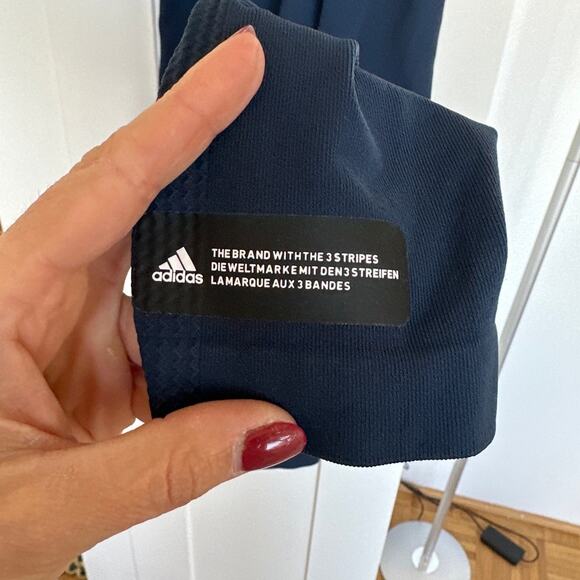 Adidas Women's Navy FORMOTION Sculpt Seamless Compression Leggings, Size L, EUC - Picture 6 of 7
